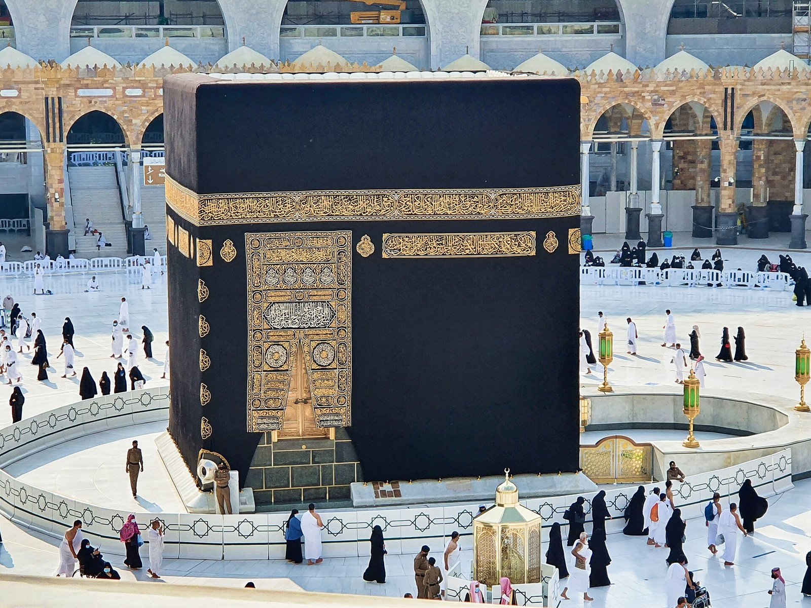 Kaaba at the Great Mosque of Mecca