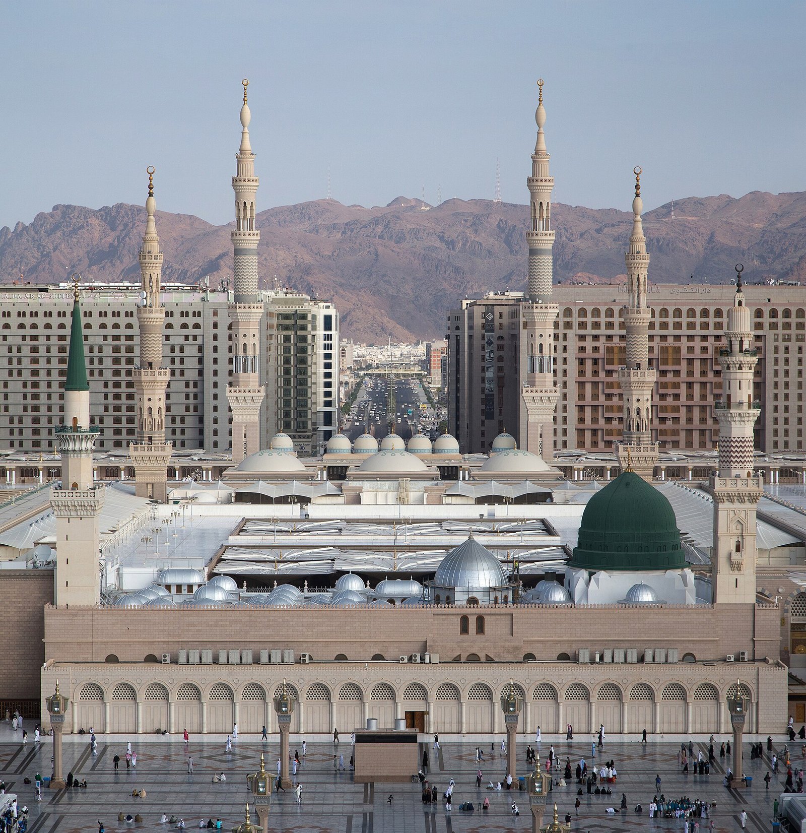 Masjid an-Nabawi, the Prophet's Mosque in Madina